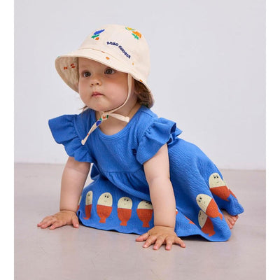 Bobo Choses Baby Morning Egg Ruffle Dress Blue - Studio Play