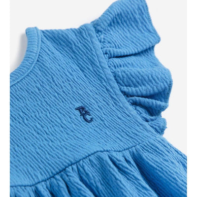 Bobo Choses Baby Morning Egg Ruffle Dress Blue - Studio Play