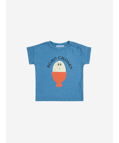 Bobo Choses Baby Morning Egg T-shirt Blue