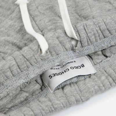 Bobo Choses Baby Quilted Jogging Pants Light Heather Grey - Studio Play