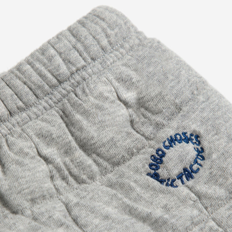 Bobo Choses Baby Quilted Jogging Pants Light Heather Grey - Studio Play