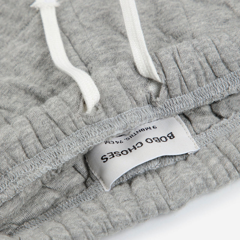 Bobo Choses Baby Quilted Jogging Pants Light Heather Grey
