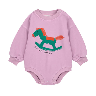 Bobo Choses Baby Rocking Horse Body Sweatshirt - Studio Play