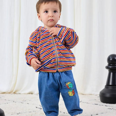Bobo Choses Baby Roll The Dice Light Denim Pants