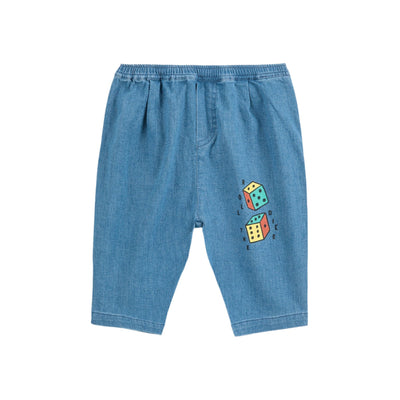 Bobo Choses Baby Roll The Dice Light Denim Pants
