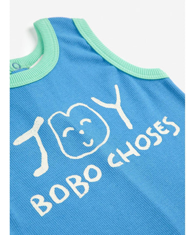 Bobo Choses Baby Smiling Playsuit Blue