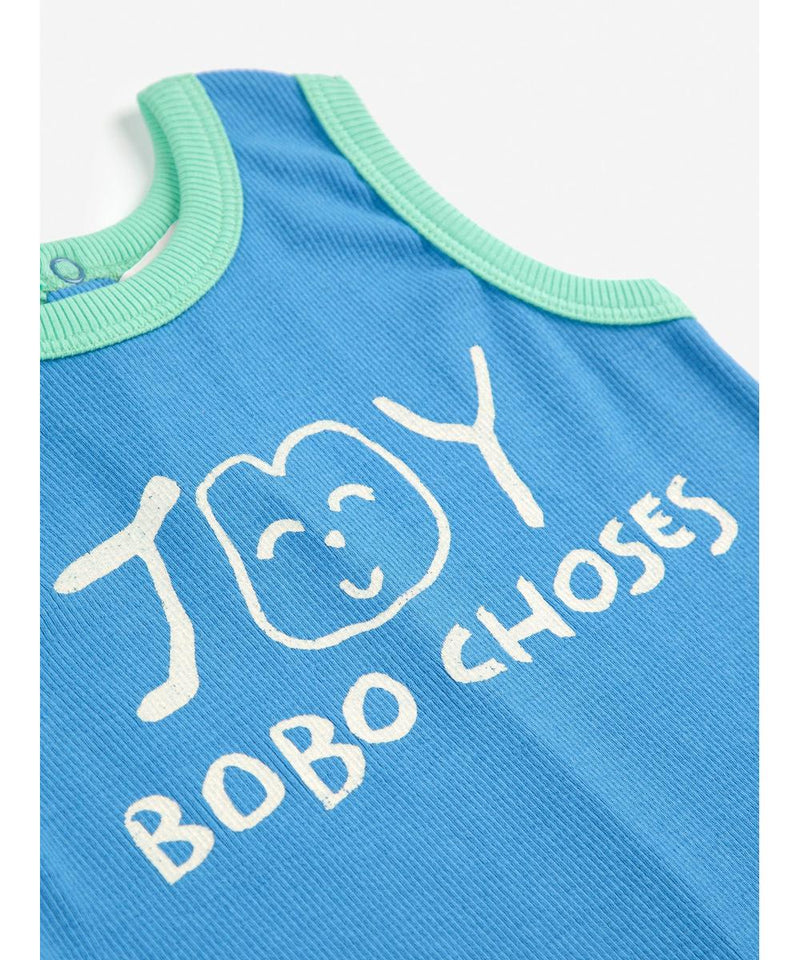 Bobo Choses Baby Smiling Playsuit Blue