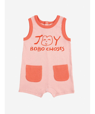 Bobo Choses Baby Smiling Playsuit Pink