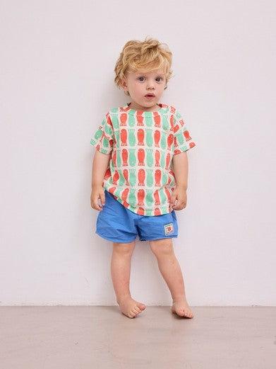 Bobo Choses Baby Smiling Woven Short Blue