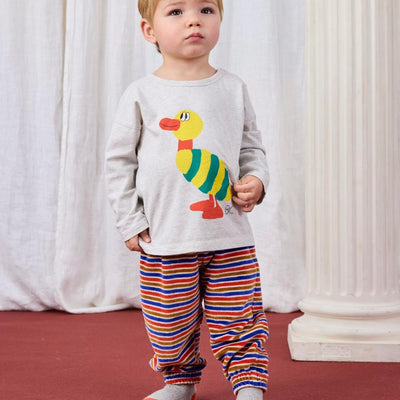 Bobo Choses Baby Striped Duck T-shirt - Studio Play