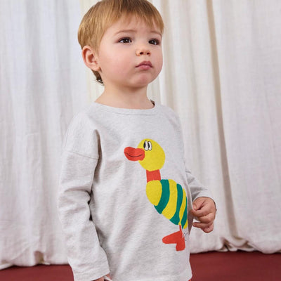Bobo Choses Baby Striped Duck T-shirt - Studio Play