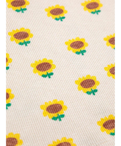 Bobo Choses Baby Sunflower All Over Balloon Sleeve T-shirt Beige
