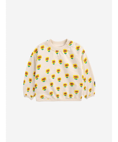 Bobo Choses Baby Sunflower All Over Sweatshirt Beige