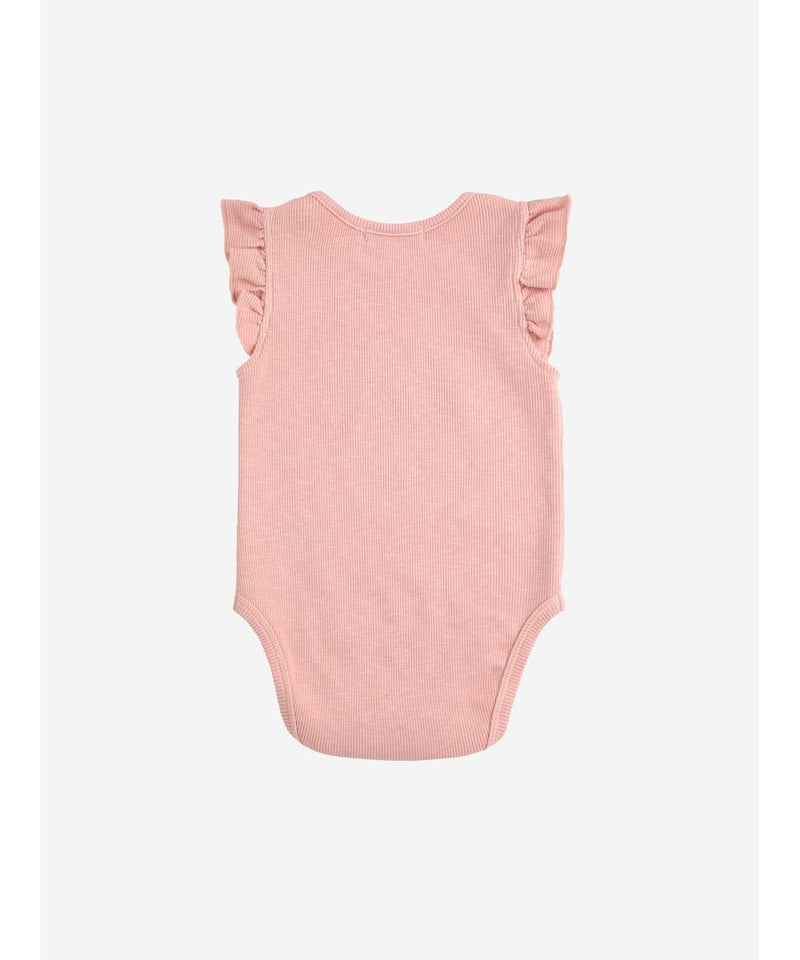 Bobo Choses Baby Sunflower Ruffled Body Light Pink