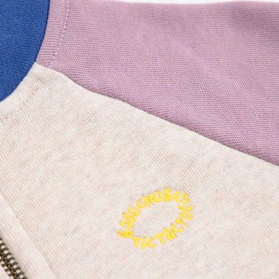 Bobo Choses Baby Tic Tac Toe Color Block Zipped Sweatshirt