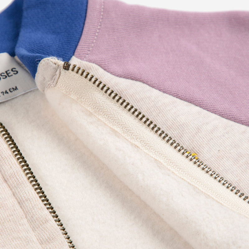 Bobo Choses Baby Tic Tac Toe Color Block Zipped Sweatshirt