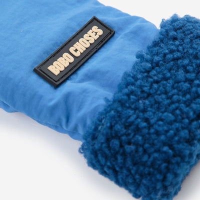 Bobo Choses Bicolor Mittens Blue