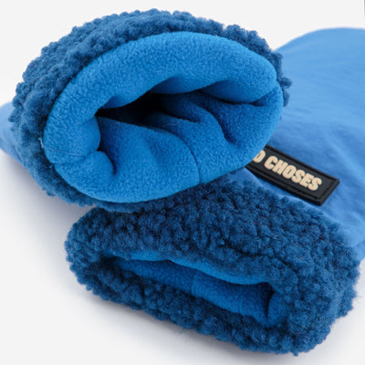Bobo Choses Bicolor Mittens Blue