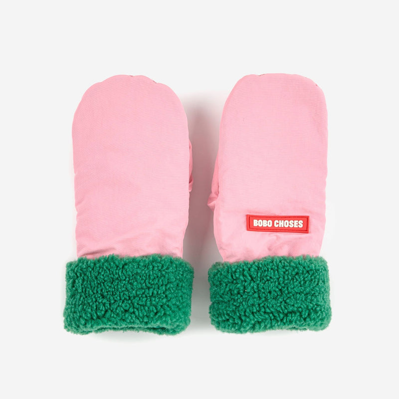 Bobo Choses Bicolor Mittens Pink - Studio Play