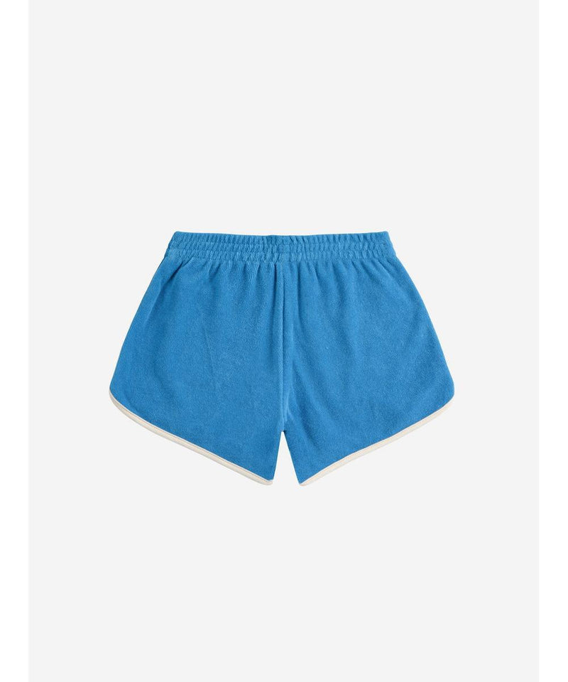 Bobo Choses Blue Color Block Terry Cloth Shorts