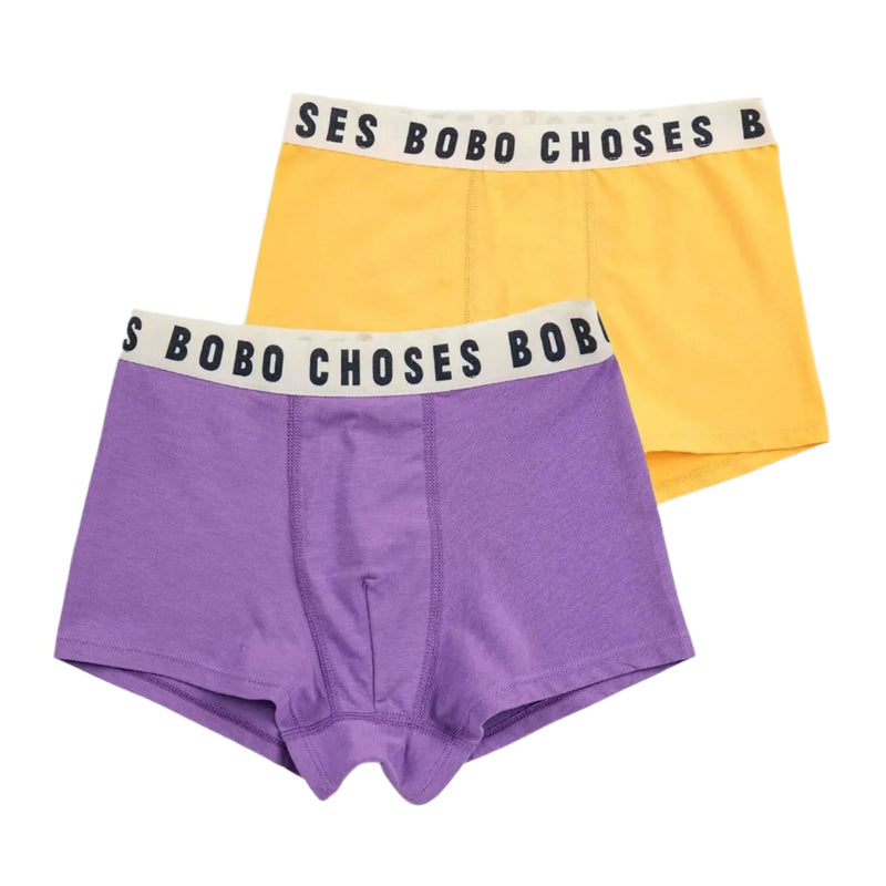 Bobo Choses Boxer Shorts Set Yellow/Purple