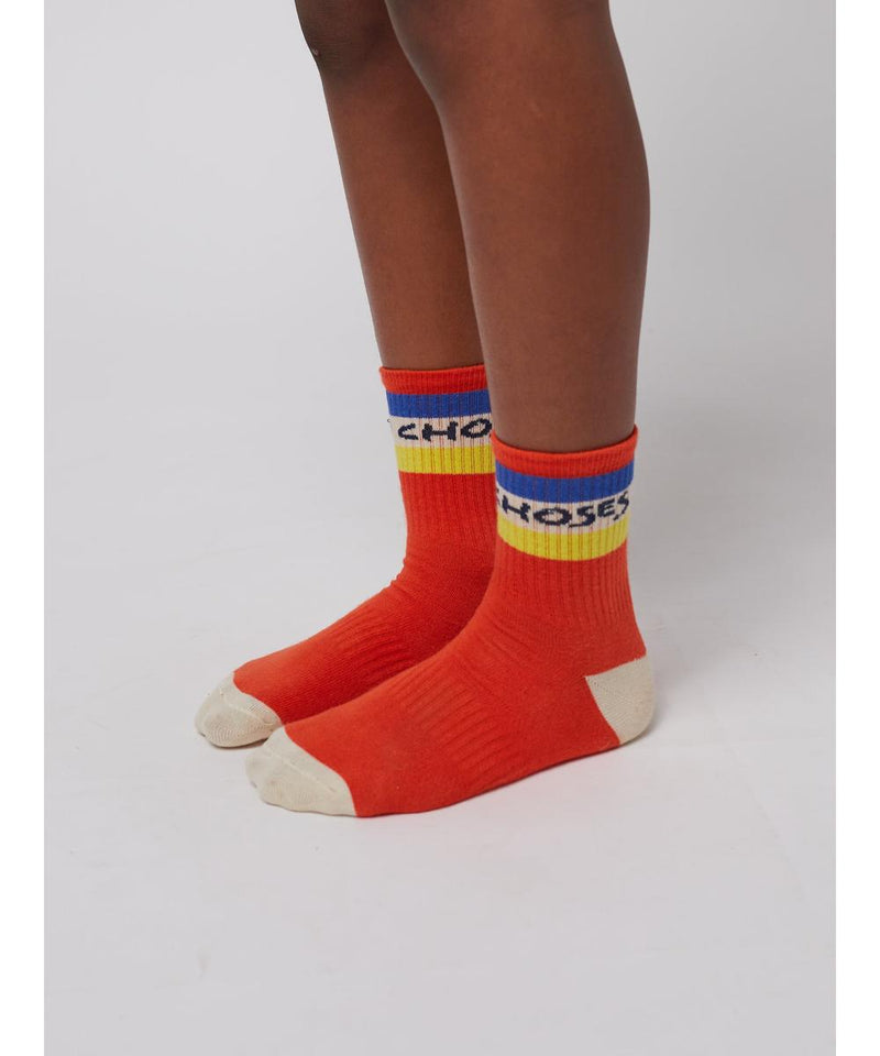Bobo Choses Color Block Socks Red