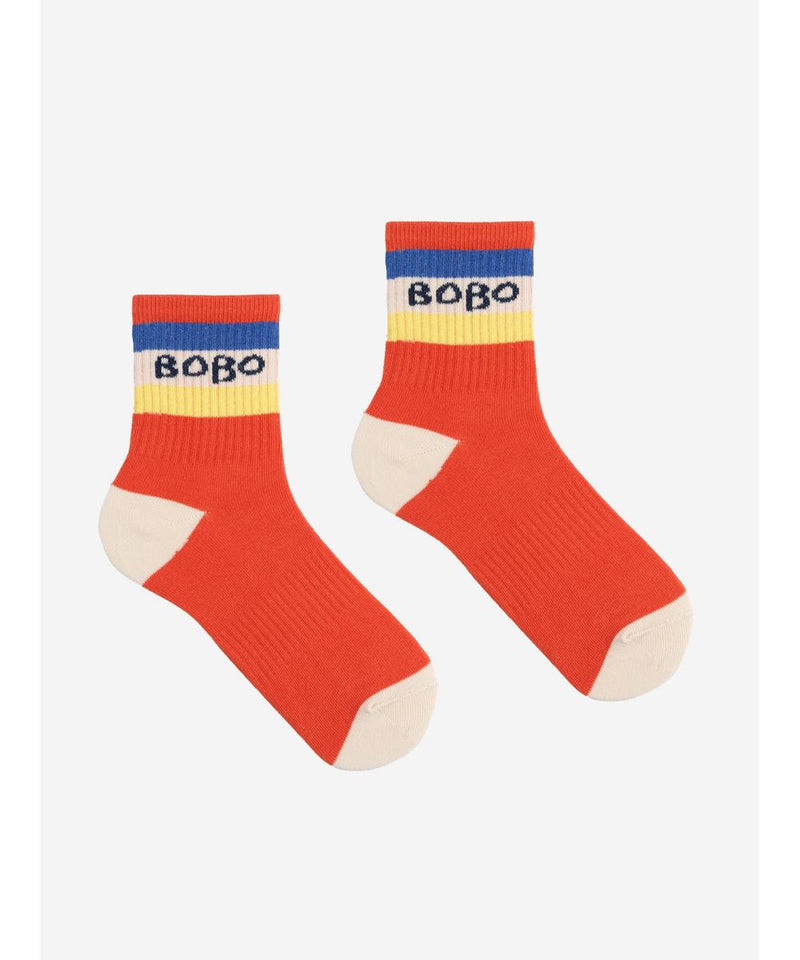 Bobo Choses Color Block Socks Red