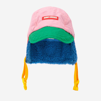 Bobo Choses Color Block Winter Cap Pink