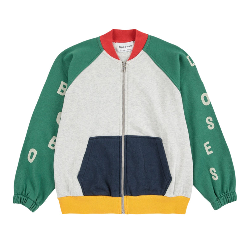 Bobo Choses Color Block Zipped Sweatshirt