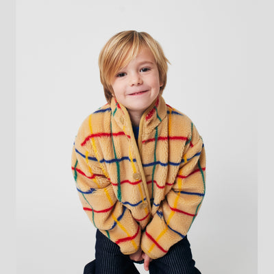 Bobo Choses Color Stripes Sheepskin Jacket