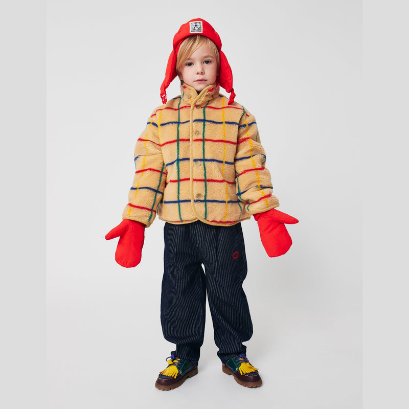 Bobo Choses Color Stripes Sheepskin Jacket