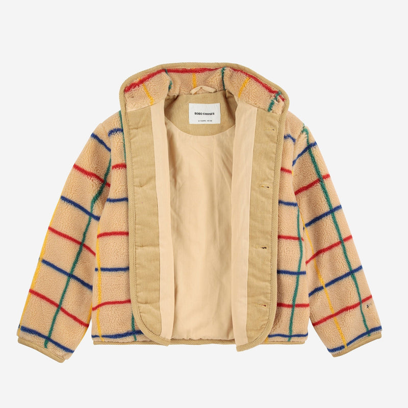 Bobo Choses Color Stripes Sheepskin Jacket