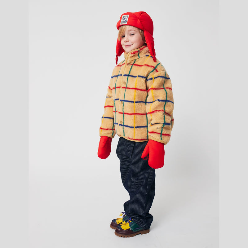 Bobo Choses Color Stripes Sheepskin Jacket