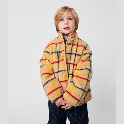 Bobo Choses Color Stripes Sheepskin Jacket