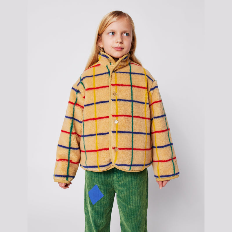 Bobo Choses Color Stripes Sheepskin Jacket