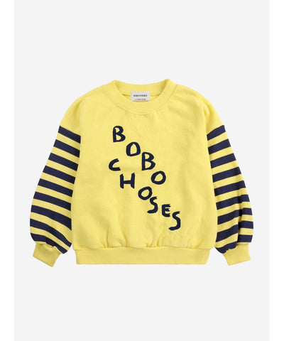 Bobo Choses Diagonal Bobo Choses Sweatshirt Light Yellow