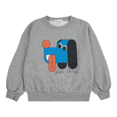 Bobo Choses Doggy Mate Sweatshirt Heather Grey - Studio Play