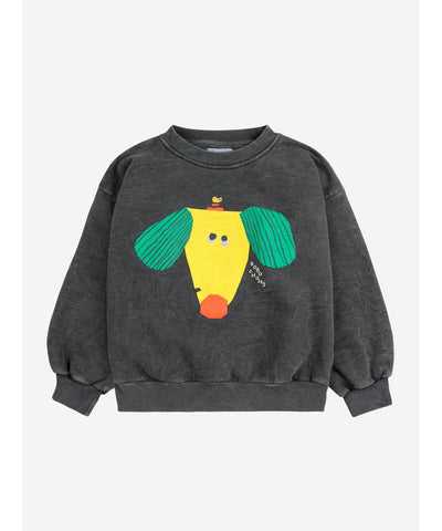 Bobo Choses Happy Dog Sweatshirt Dark Grey