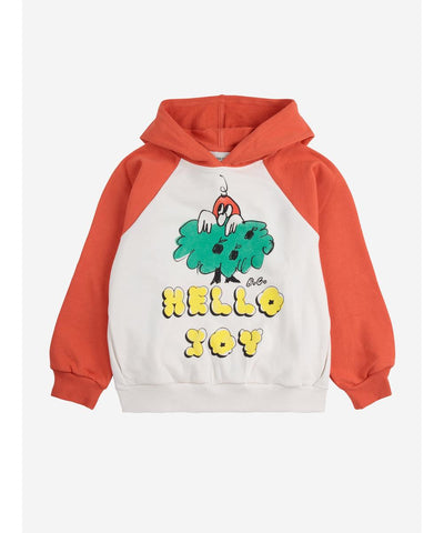 Bobo Choses Hello Joy Ranglan Sleeve Hoodie Multicolor