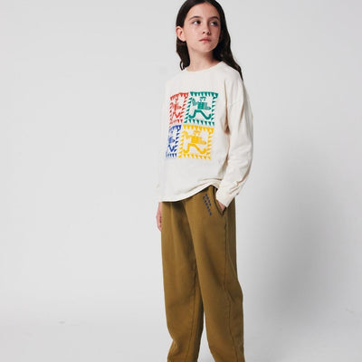 Bobo Choses Jogging Pants Khaki - Studio Play