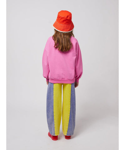 Bobo Choses Joyful Face Sweatshirt Fuchsia