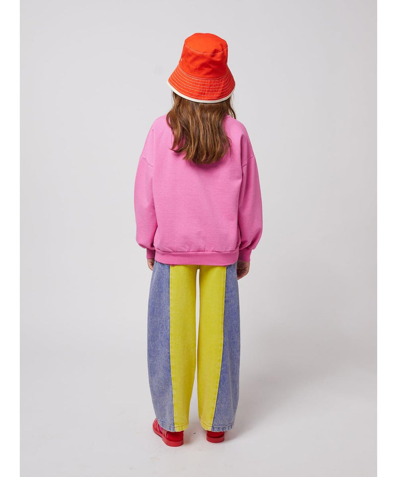 Bobo Choses Joyful Face Sweatshirt Fuchsia