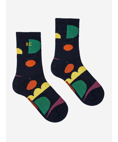 Bobo Choses Multicolor Shapes Long Socks