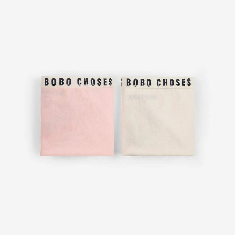 Bobo Choses Panties Set Pink and White - Studio Play