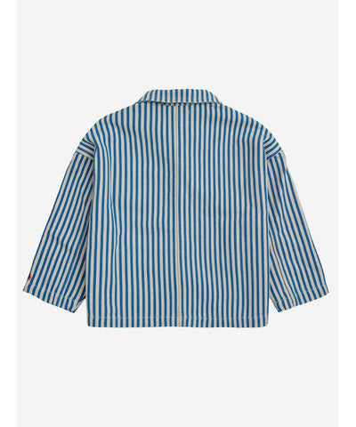 Bobo Choses Striped Color Block Denim Jacket