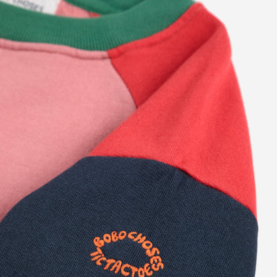Bobo Choses Tic Tac Toe Color Block Sweatshirt - Studio Play