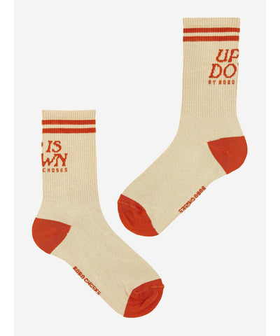 Bobo Choses Up Is Down Short Socks Red