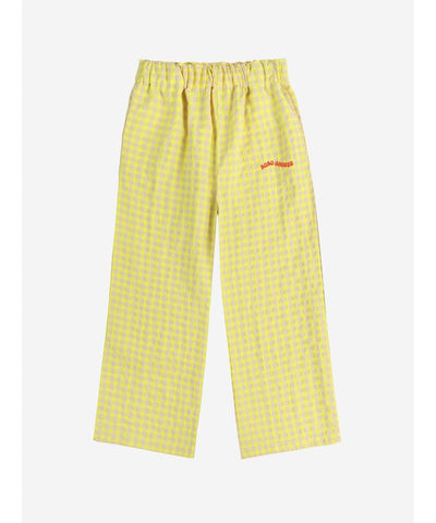 Bobo Choses Vichy Woven Pants Yellow