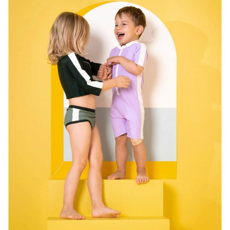 Bonnie & the Gang Baby Swim Jumpsuit Orange - Studio Play