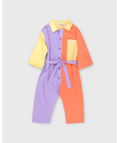 Bonnie&theGang Baby Teo Jumpsuit Twill Lavender multicolor